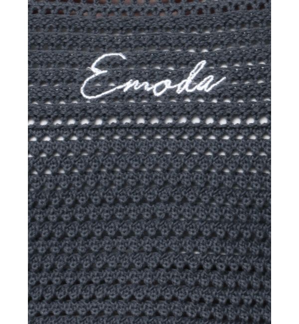 EMODA「エンブロイダリーコンパクトトップ」|ニット・セーター|
