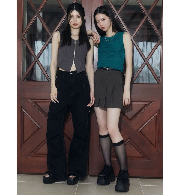 EMODA「エンブロイダリーコンパクトトップ」|ニット・セーター|