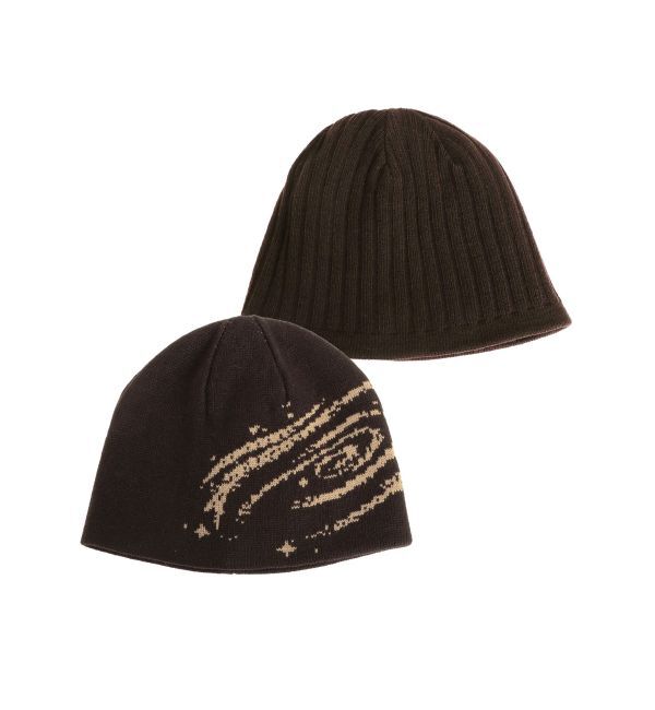 EMODA「ジャガードダブルフェイスビーニー」|ニット帽|
