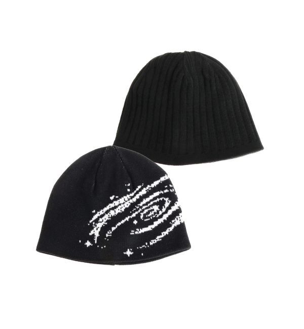 EMODA「ジャガードダブルフェイスビーニー」|ニット帽|