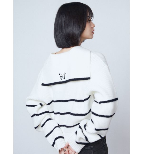 EMODA「セーラーカラーワイドニット」|ニット・セーター|