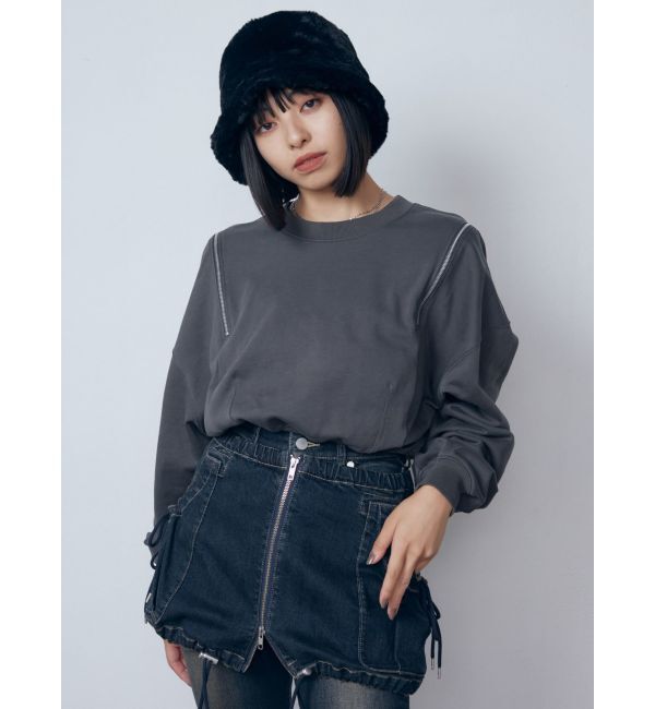 EMODA「マルチオープンショートトップ」|スウェット・ジャージ|