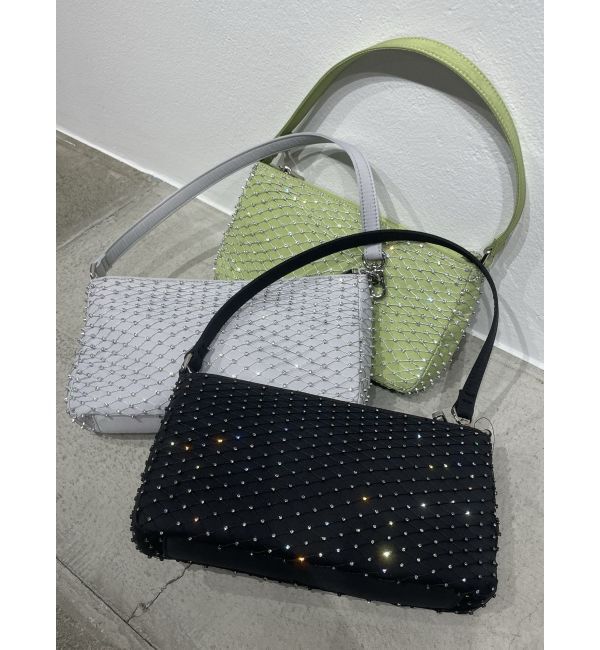 EMODA「ストーンショルダースクエアバッグ」|ハンドバッグ|