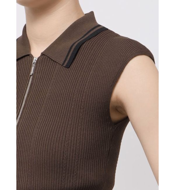 MERCURYDUO「ZIPポロニット」|ニット・セーター|
