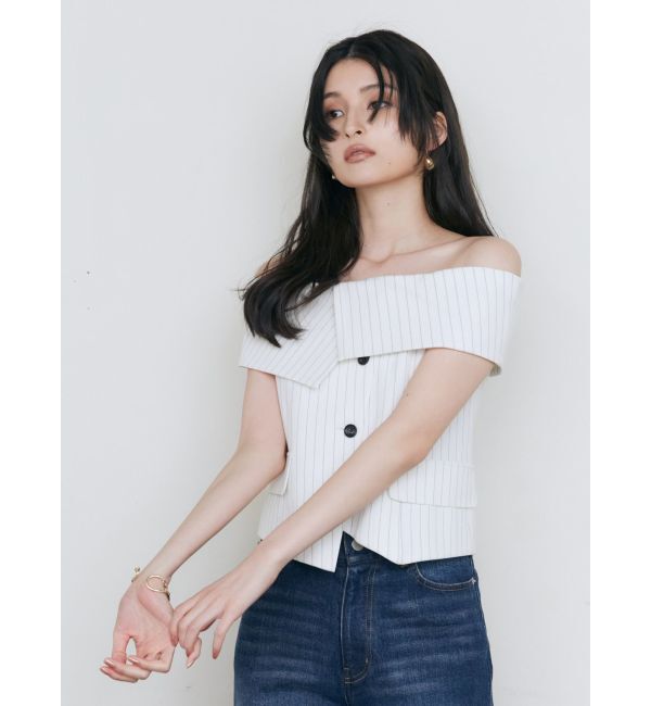 MURUA「オフショルマニッシュブラウス」|シャツ・ブラウス|