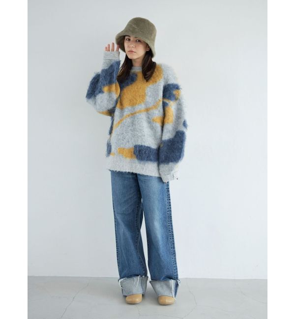 Ungrid「シャギージャカードニット」|ニット・セーター|