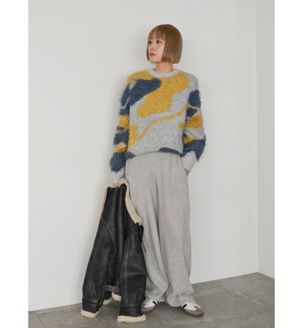 Ungrid「シャギージャカードニット」|ニット・セーター|