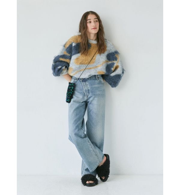 Ungrid「シャギージャカードニット」|ニット・セーター|