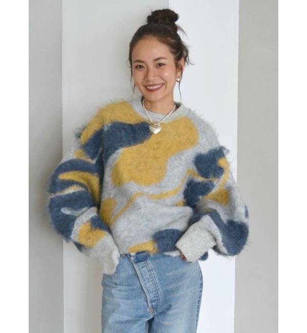 Ungrid「シャギージャカードニット」|ニット・セーター|