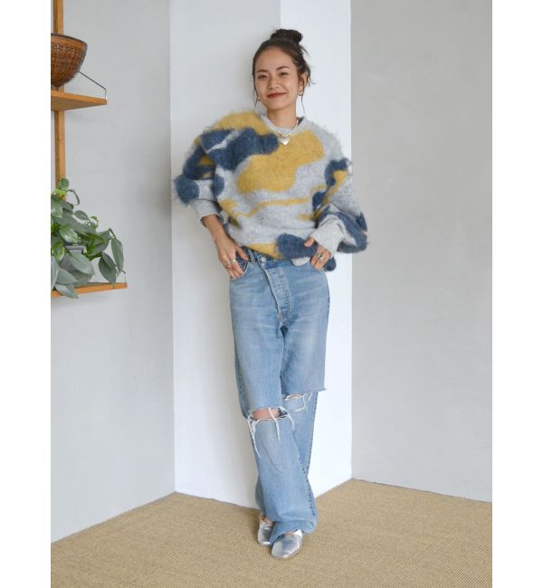 Ungrid「シャギージャカードニット」|ニット・セーター|