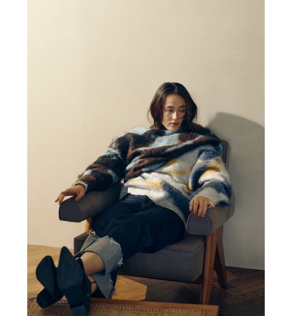 Ungrid「シャギージャカードニット」|ニット・セーター|