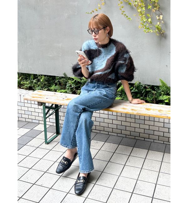 Ungrid「シャギージャカードニット」|ニット・セーター|