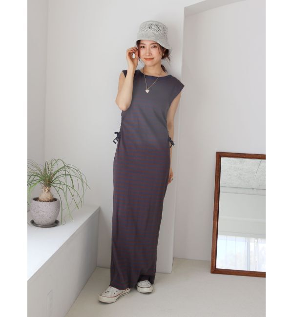 Ungrid「Miller別注 サイドオープンワンピース」|ワンピース|ブラウン