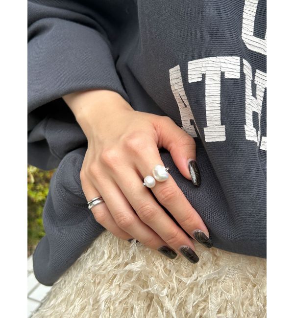 Ungrid「淡水パールデザインリング」|リング|シルバー
