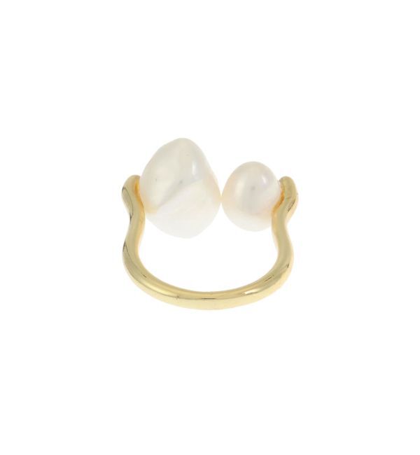 Ungrid「淡水パールデザインリング」|リング|