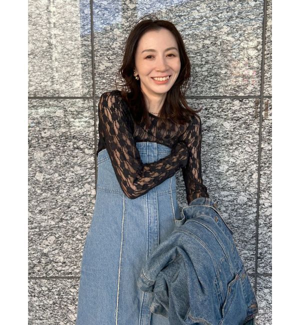 Ungrid「シアーレースロングスリーブTee」|Tシャツ・カットソー|