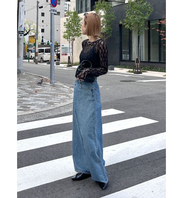 Ungrid「シアーレースロングスリーブTee」|Tシャツ・カットソー|