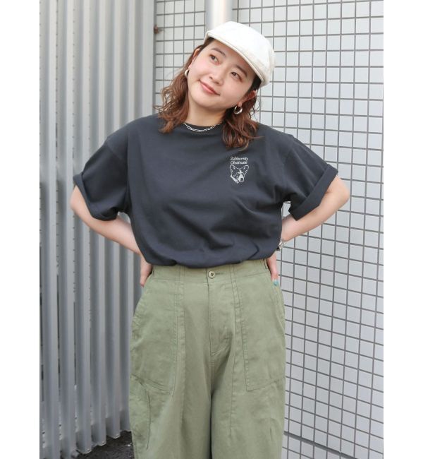 Ungrid「ドッグプリントロゴTee」|Tシャツ・カットソー|