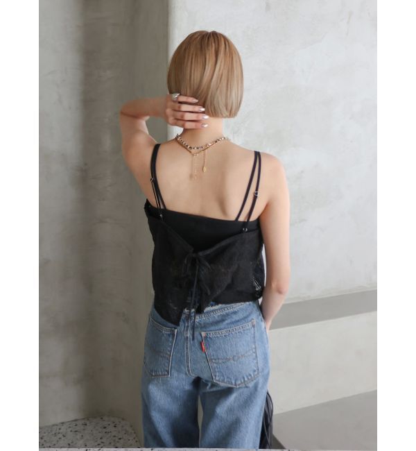 Ungrid「テープ刺繍キャミソール」|キャミソール|