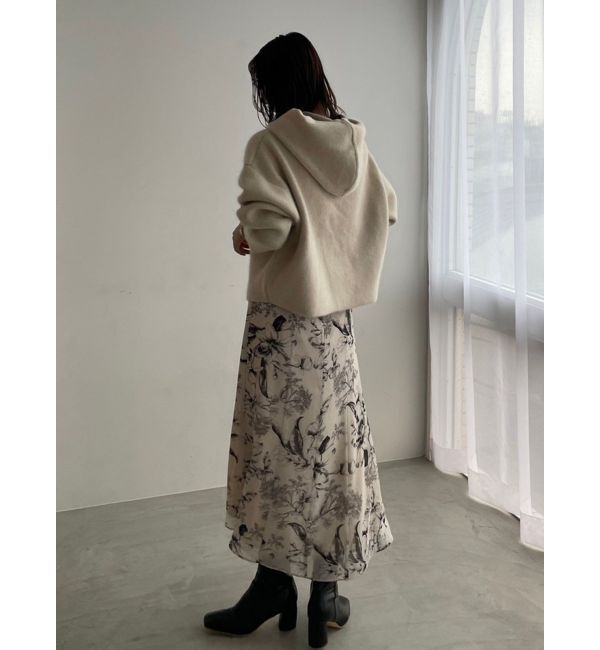 LAGUNAMOON「CHNラクーンショートニットパーカー」|ニット・セーター|