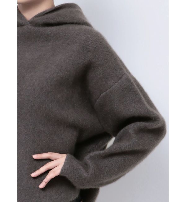 LAGUNAMOON「CHNラクーンショートニットパーカー」|ニット・セーター|