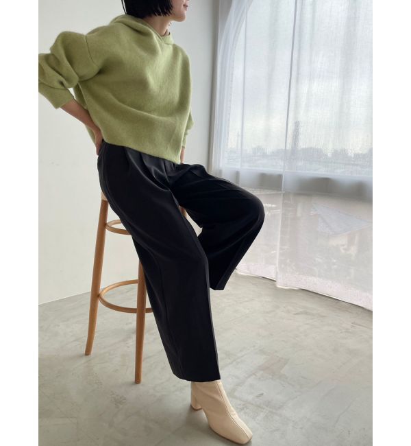 LAGUNAMOON「CHNラクーンショートニットパーカー」|ニット・セーター|