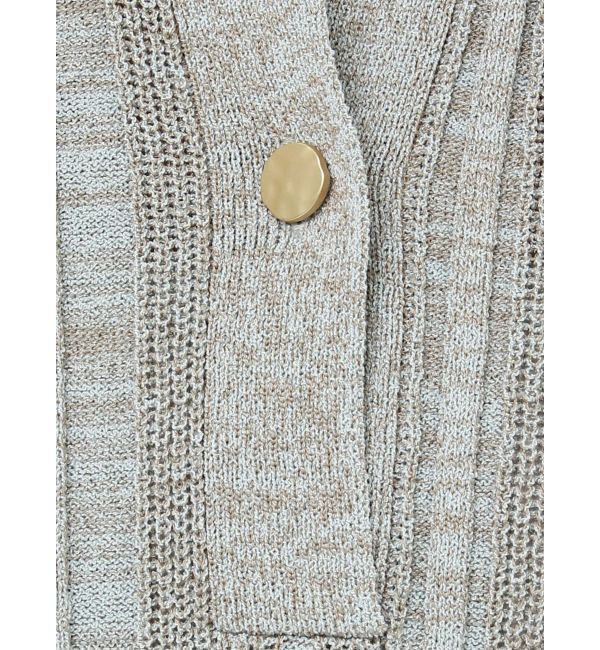 LAGUNAMOON「シャツカラーメランジニットワンピース」|ワンピース|