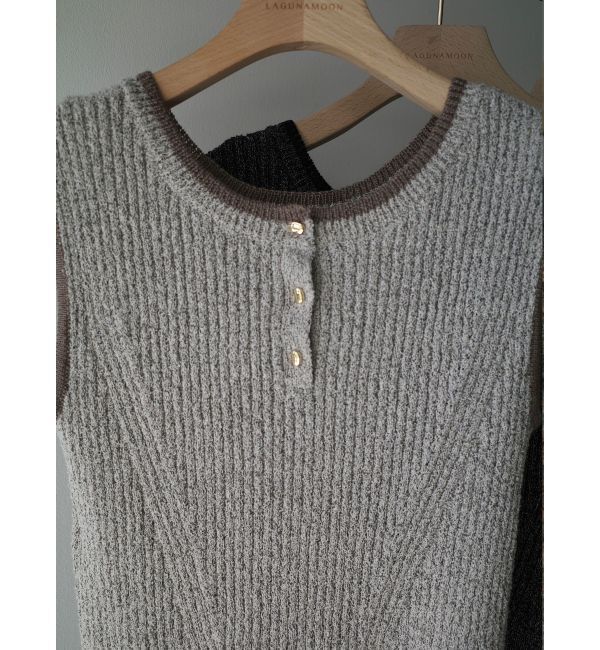 LAGUNAMOON「【追加生産】ミニマルメランジニットプルオーバー」|ニット・セーター|