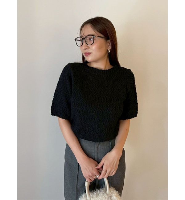 LAGUNAMOON「ブークレーネップニットプルオーバー」|ニット・セーター|ブラック
