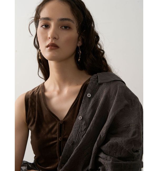 LAGUNAMOON「2WAYライトベロアタンク」|タンクトップ|