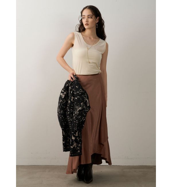 LAGUNAMOON「2WAYライトベロアタンク」|タンクトップ|