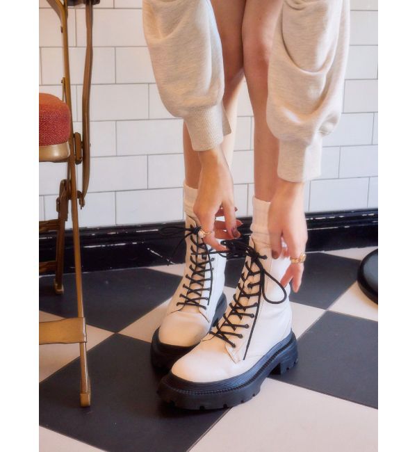 EVRIS「レースアップインソールワークブーツ」|ショートブーツ|