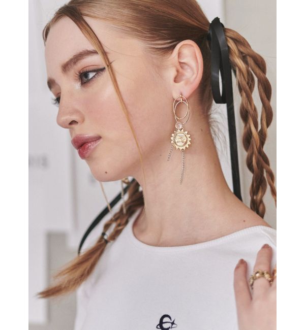 EVRIS「SUNNY MOTIFデザインピアス」|ピアス|