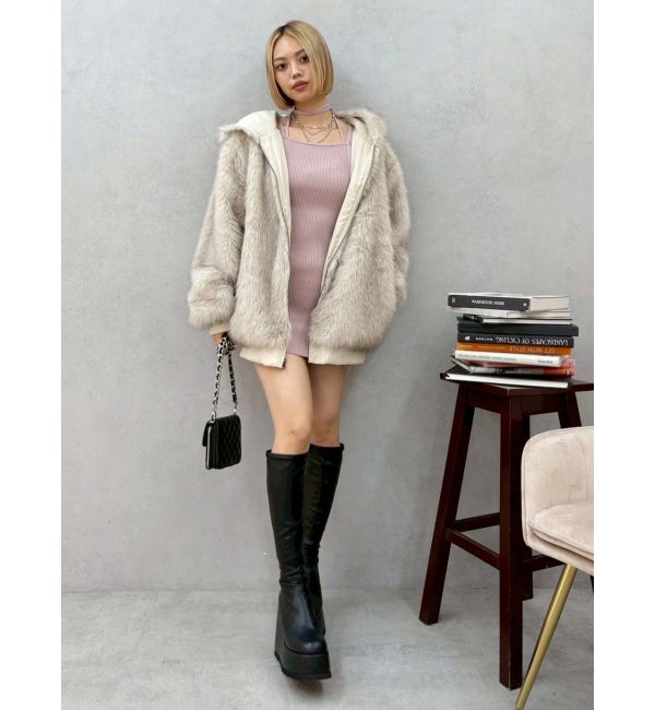 EVRIS「タイトニットミニワンピース」|ワンピース|