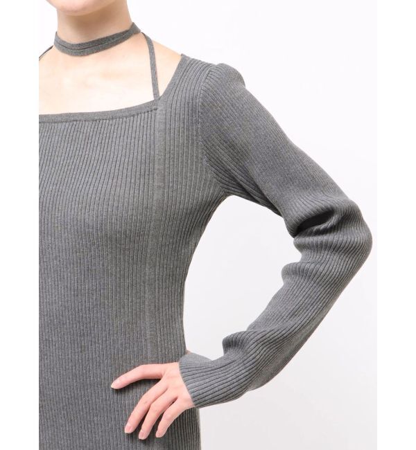 EVRIS「タイトニットミニワンピース」|ワンピース|