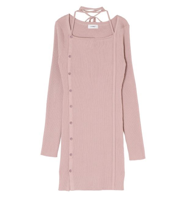 EVRIS「タイトニットミニワンピース」|ワンピース|