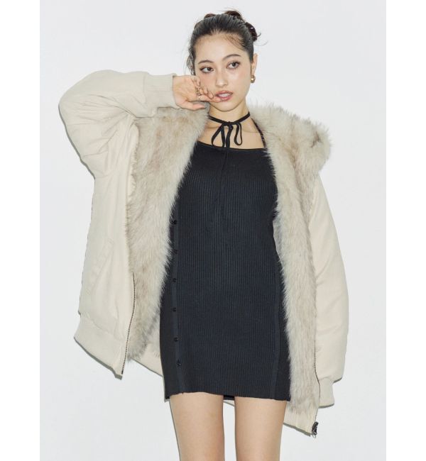 EVRIS「タイトニットミニワンピース」|ワンピース|