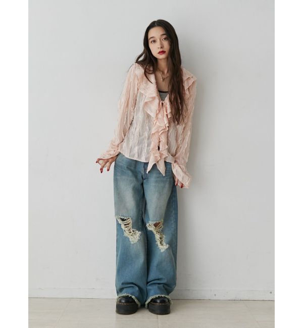 jouetie「フロントフリルブラウス」|シャツ・ブラウス|