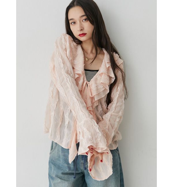 jouetie「フロントフリルブラウス」|シャツ・ブラウス|