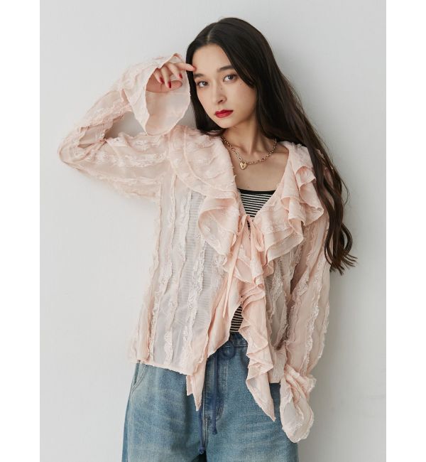 jouetie「フロントフリルブラウス」|シャツ・ブラウス|