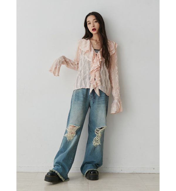 jouetie「フロントフリルブラウス」|シャツ・ブラウス|