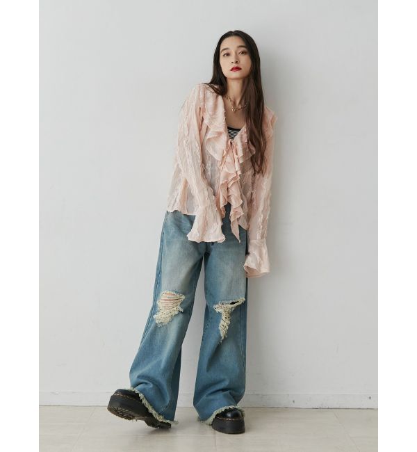 jouetie「フロントフリルブラウス」|シャツ・ブラウス|