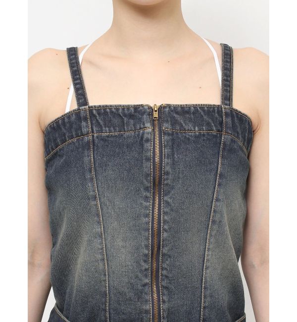 jouetie「タックプリーツデニムキャミワンピース」|ワンピース|
