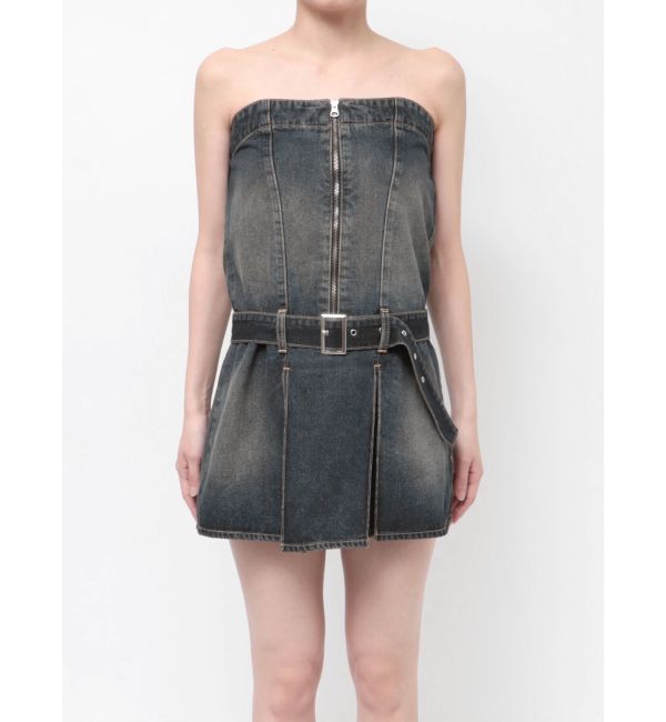 jouetie「タックプリーツデニムキャミワンピース」|ワンピース|