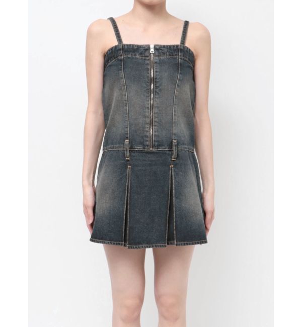 jouetie「タックプリーツデニムキャミワンピース」|ワンピース|
