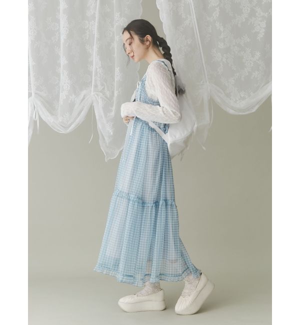 merry jenny「レースアップギャザー厚底シューズ」|その他|