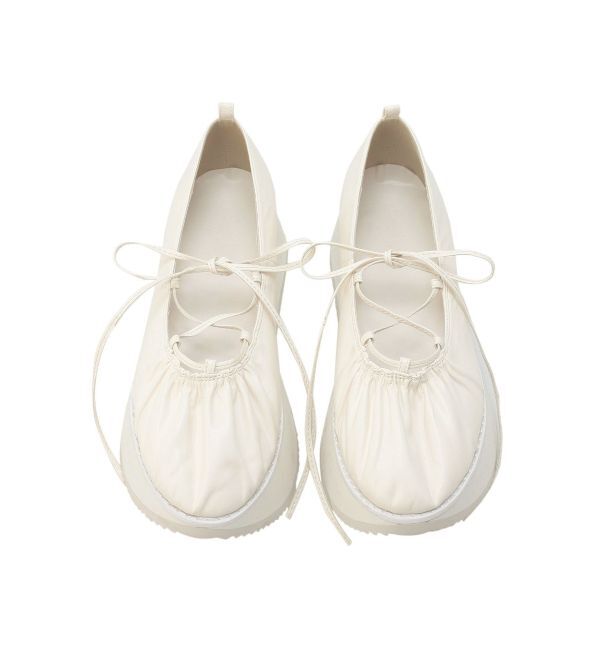 merry jenny「レースアップギャザー厚底シューズ」|その他|