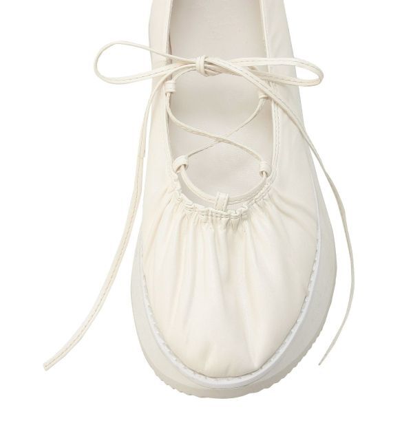 merry jenny「レースアップギャザー厚底シューズ」|その他|