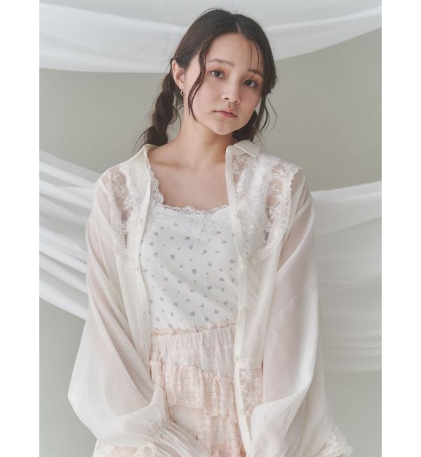 merry jenny「flower camisole tops」|キャミソール|