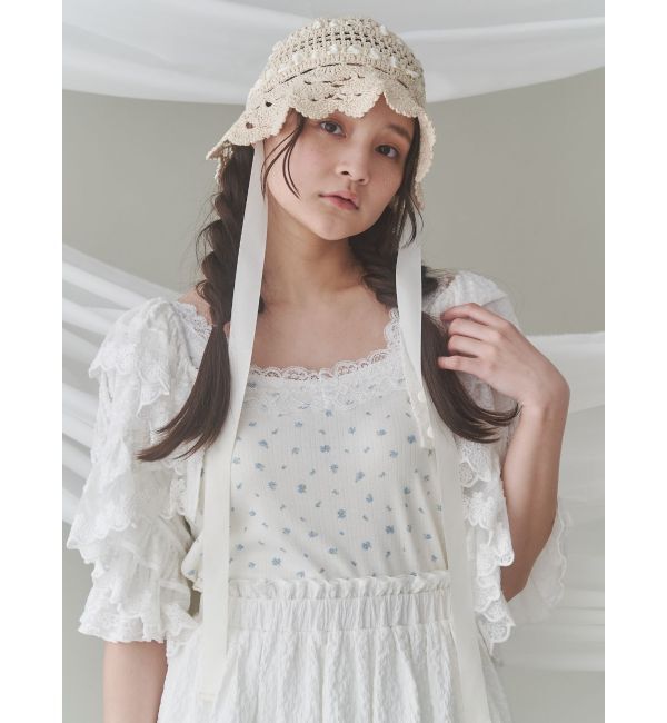 merry jenny「flower camisole tops」|キャミソール|